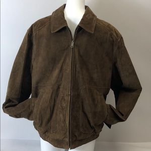 Roundtree & Yorke Suede Light Brown Outerwear L